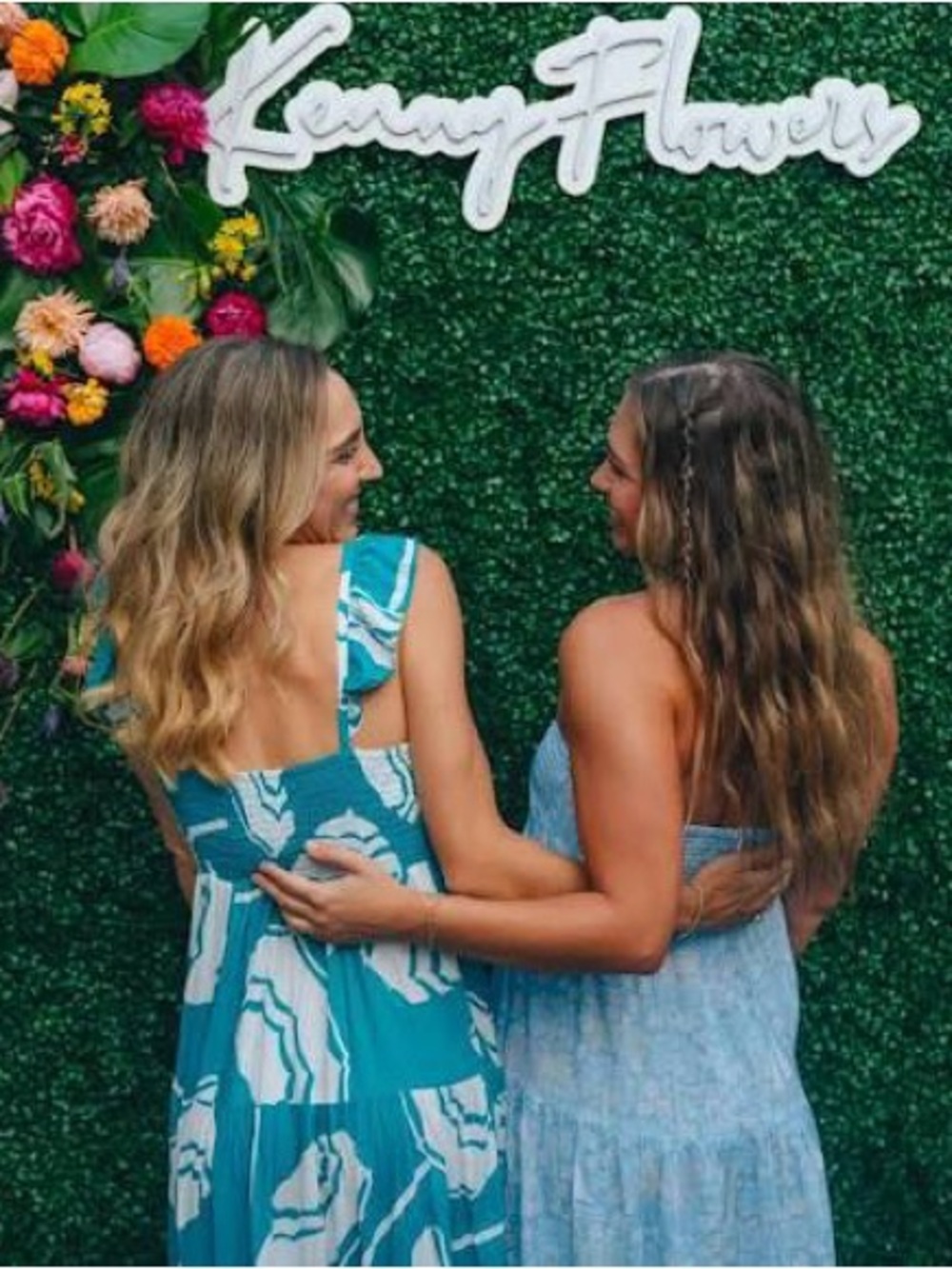 The Fontelina Teal Resort Dress with Ruffle Straps